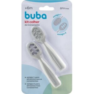 Kit colheres de treinamento BUBA cinza