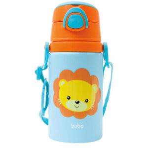 GARRAFA ALUMÍNIO ANIMAL FUN LEÃO BUBA