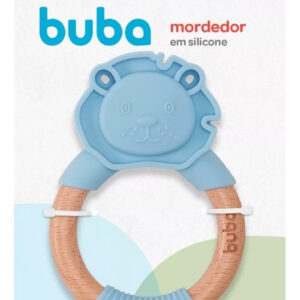 Mordedor em silicone Leão azul BUBA