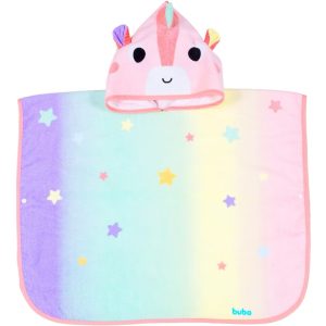 TOALHA PONCHO BUBAZOO UNICÓRNIO