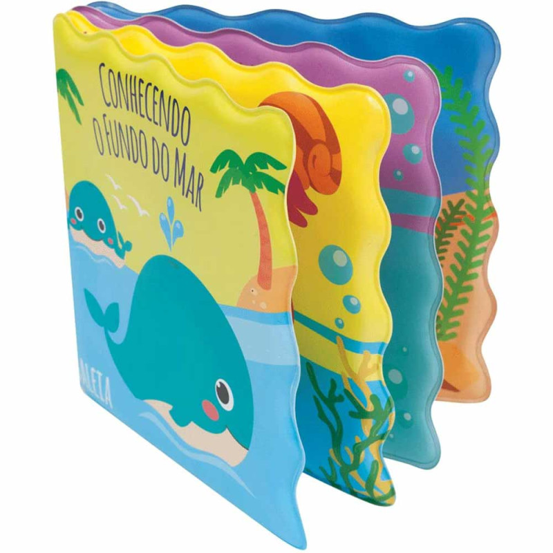 LIVRINHO DE BANHO CONHECENDO O FUNDO DO MAR BUBA - Imagem 2
